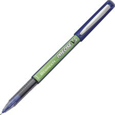 Precise V5 Begreen Roller Ball Pen, Stick, Extra-fine 0.5 Mm, Blue Ink, Blue Barrel, Dozen