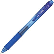 Energel-x Gel Pen, Retractable, Fine 0.5 Mm Needle Tip, Blue Ink, Blue Barrel, Dozen