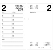 Large Desk Calendar Refill, 4.5 X 8, White Sheets, 2023