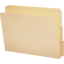 Heavyweight Manila End Tab Folders, 9" High Front, 1/3-cut Tabs: Assorted, Letter, 0.75" Expansion, Manila, 100/box