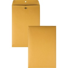 Clasp Envelope, 28 Lb Bond Weight Kraft, #98, Square Flap, Clasp/gummed Closure, 10 X 15, Brown Kraft, 100/box
