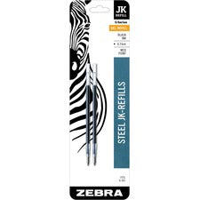 Refill For Zebra Jk G-301 Gel Rollerball Pens, Medium Conical Tip, Black Ink, 2/pack