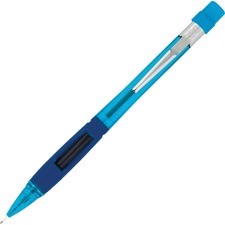 Quicker Clicker Mechanical Pencil, 0.5 Mm, Hb (#2.5), Black Lead, Transparent Blue Barrel