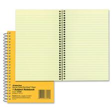 912947 Notebook National® Single-subject Wirebound Notebooks, Narrow Rule, Brown ...