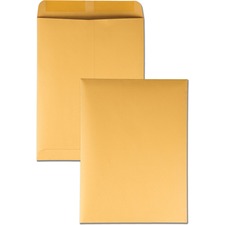 Catalog Envelope, 28 Lb Bond Weight Kraft, #10 1/2, Square Flap, Gummed Closure, 9 X 12, Brown Kraft, 100/box