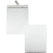 Bubble Mailer Of Dupont Tyvek, #13 1/2, Square Flap, Redi-strip Adhesive Closure, 10 X 13, White, 25/box