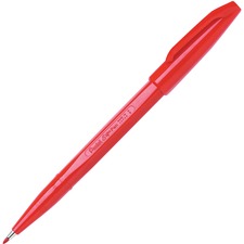 Sign Pen Fine Point Color Marker, Extra-fine Bullet Tip, Red, Dozen