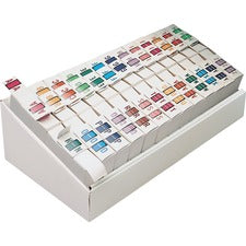 A-z Color-coded End Tab Filing Labels, A-z, 1 X 1.25, White, 500/roll, 26 Rolls/box