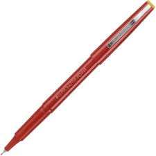 Razor Point Fine Line Porous Point Pen, Stick, Extra-fine 0.3 Mm, Red Ink, Red Barrel, Dozen