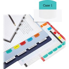 Inkjet Printable Index Tabs, 1/5-cut, Assorted Colors, 1.13" Wide, 375/pack