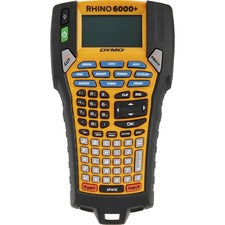 Rhino 6000+ Industrial Label Maker With Carry Case, 0.4"/s Print Speed, 5.4 X 2.5 X 9.7