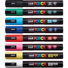 Permanent Specialty Marker, Medium Bullet Tip, Assorted Colors, 8/pack