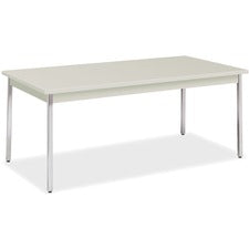 Utility Table, Rectangular, 72w X 36d X 29h, Light Gray