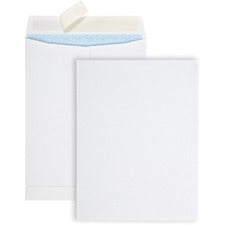 Redi-strip Security Tinted Envelope, #10 1/2, Square Flap, Redi-strip Adhesive Closure, 9 X 12, White, 100/box