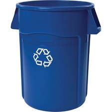 Brute Recycling Container, 44 Gal, Polyethylene, Blue