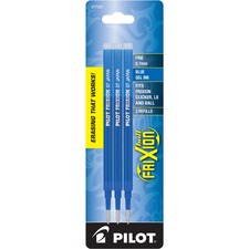 Refill For Pilot Frixion Erasable, Frixion Ball, Frixion Clicker And Frixion Lx Gel Ink Pens, Fine Tip, Blue Ink, 3/pack