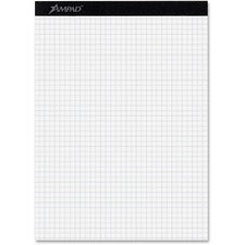 Quad Double Sheet Pad, Quadrille Rule (4 Sq/in), 100 White 8.5 X 11.75 Sheets