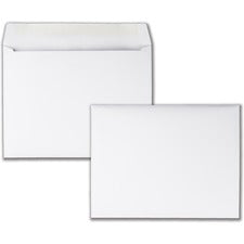 Open-side Booklet Envelope, #10 1/2, Hub Flap, Gummed Closure, 9 X 12, White, 100/box