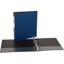 Economy Non-view Binder With Round Rings, 3 Rings, 1.5" Capacity, 11 X 8.5, Blue, (3400)