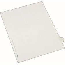 Preprinted Legal Exhibit Side Tab Index Dividers, Allstate Style, 10-tab, 29, 11 X 8.5, White, 25/pack