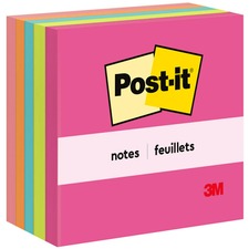 Original Pads In Poptimistic Collection Colors, 3" X 3", 100 Sheets/pad, 5 Pads/pack