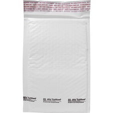 Jiffy Tuffgard Self-seal Cushioned Mailer, #0, Barrier Bubble Air Cell Cushion, Self-adhesive Closure, 6 X 10, White, 25/ct