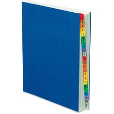 Expanding Desk File, 23 Dividers, Alpha Index, Letter Size, Blue Cover