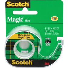 Magic Tape In Handheld Dispenser, 1" Core, 0.75" X 25 Ft, Clear