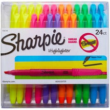 Pocket Style Highlighters, Assorted Ink Colors, Chisel Tip, Assorted Barrel Colors, 24/pack