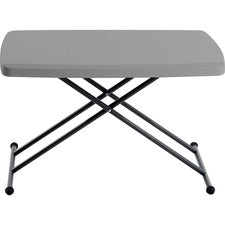 Indestructable Classic Personal Folding Table, 30w X 20d X 25 To 28h, Charcoal