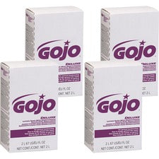 Gojo&reg; Deluxe Lotion Soap with Moisturizers - Light Floral Scent - 67.6 fl oz (2 L) - Hand - Bio-based - 4 / Carton