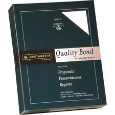 Quality Bond Business Paper, 95 Bright, 20 Lb Bond Weight, 8.5 X 11, White, 500/ream