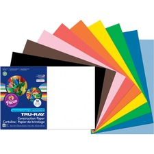 Tru-ray Construction Paper, 76 Lb Text Weight, 12 X 18, Assorted Standard Colors, 50/pack