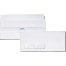 Redi-seal Envelope, Address Window, #10, Commercial Flap, Redi-seal Adhesive Closure, 4.13 X 9.5, White, 500/box