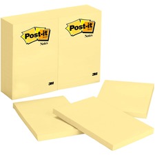 Original Pads In Canary Yellow, 4" X 6", 100 Sheets/pad, 12 Pads/pack