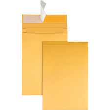 Redi-strip Kraft Expansion Envelope, #10 1/2, Square Flap, Redi-strip Adhesive Closure, 9 X 12, Brown Kraft, 25/pack