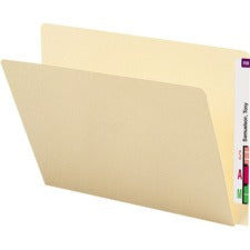 Extended End Tab Manila Folders, Straight Tabs, Letter Size, 0.75" Expansion, Manila, 100/box