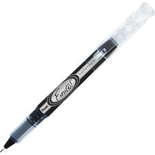 Finito! Porous Point Pen, Stick, Extra-fine 0.4 Mm, Black Ink, Black/silver Barrel