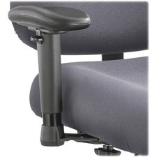 Height/width-adjustable T-pad Arms For Safco Optimus Big/tall High-back Chairs, 4 X 10.25 X 11.5 To 14.5, Black, 2/set