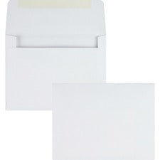 Greeting Card/invitation Envelope, A-2, Square Flap, Gummed Closure, 4.38 X 5.75, White, 500/box