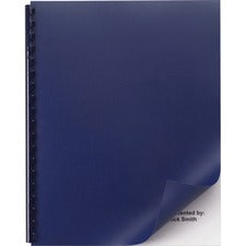 Opaque Plastic Presentation Covers For Binding Systems, Navy, 11 X 8.5, Unpunched, 50/pack