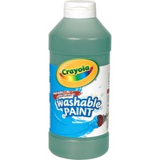 Washable Paint, Green, 16 Oz Bottle
