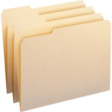 Reinforced Tab Manila File Folders, 1/3-cut Tabs: Left Position, Letter Size, 0.75" Expansion, 11-pt Manila, 100/box