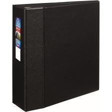 Heavy-duty Non-view Binder With Durahinge And Locking One Touch Ezd Rings, 3 Rings, 4" Capacity, 11 X 8.5, Black