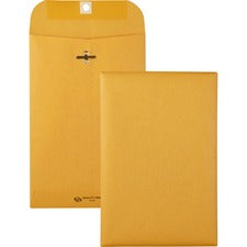 Clasp Envelope, 28 Lb Bond Weight Kraft, #55, Square Flap, Clasp/gummed Closure, 6 X 9, Brown Kraft, 100/box