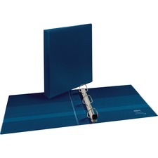 Heavy-duty View Binder With Durahinge And One Touch Ezd Rings, 3 Rings, 1" Capacity, 11 X 8.5, Navy Blue