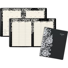 Lacey Weekly Block Format Professional Appointment Book, Lacey Artwork, 11 X 8.5, Black/white, 13-month (jan-jan): 2023-2024