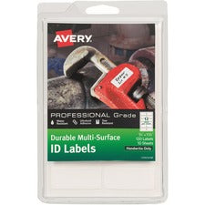 Durable Permanent Multi-surface Id Labels, Inkjet/laser Printers, 0.75 X 1.75, White, 12/sheet, 10 Sheets/pack