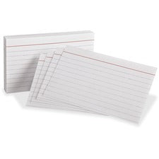 Heavyweight Ruled Index Cards, 3 X 5, White, 100/pack