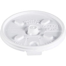 Lift N' Lock Plastic Hot Cup Lids, Fits 8 Oz Cups, White, 1,000/carton